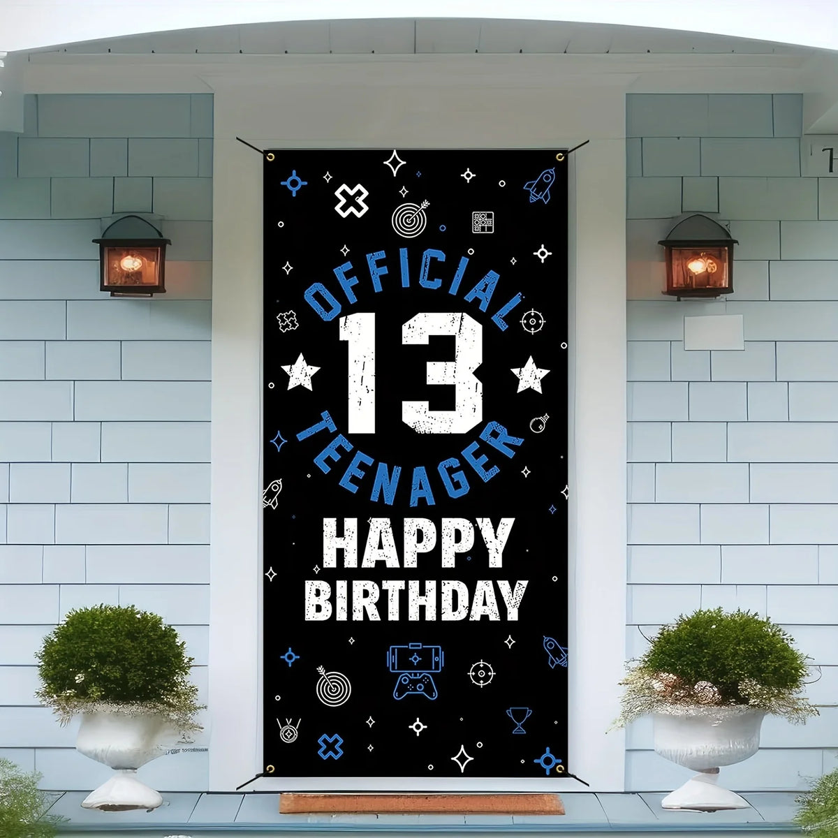 13th Birthday Door Banner