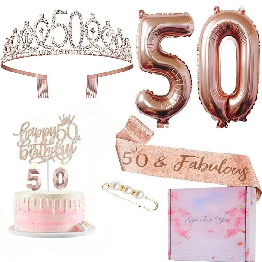 Full 8 Piece Birthday Set | For All Milestone Birthdays | 13-80