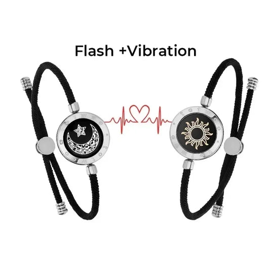 Long distance flash&vibrate bracelets