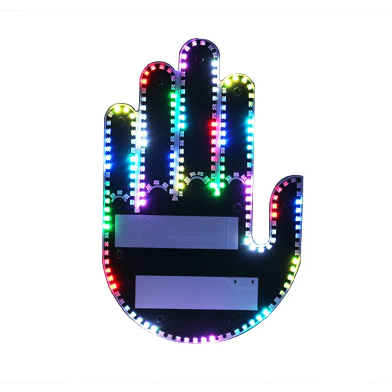 Funny Led Hand for car window | 3 Gestures