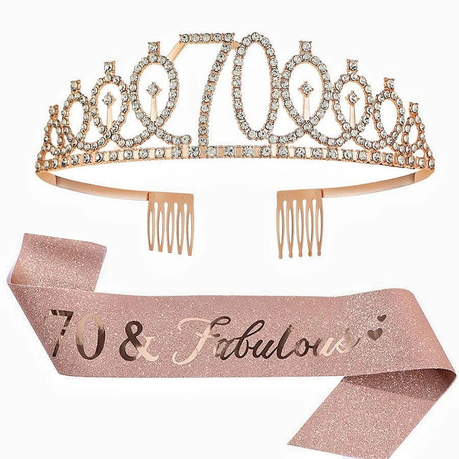 Rose Gold Birthday Crowns