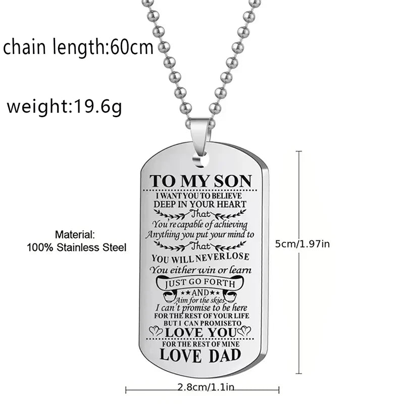 Sentimental Keepsake | For Son from Dad