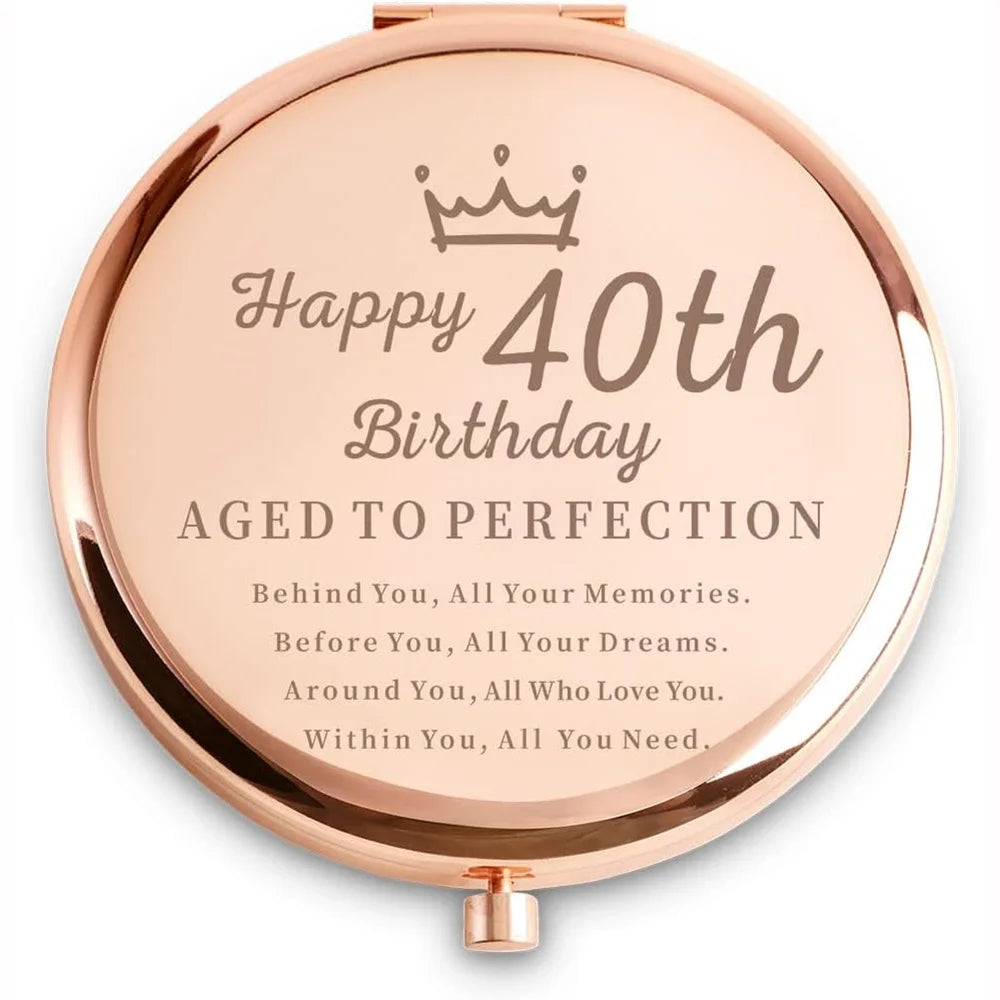 40th Birthday Compact Mirror for Her