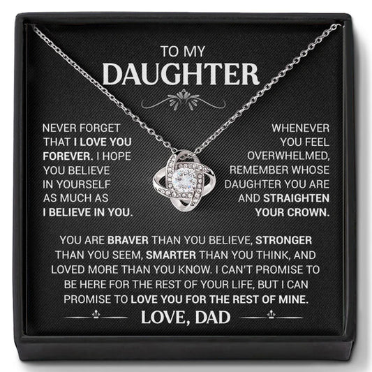 For Daughter from Dad | Infinity Necklace