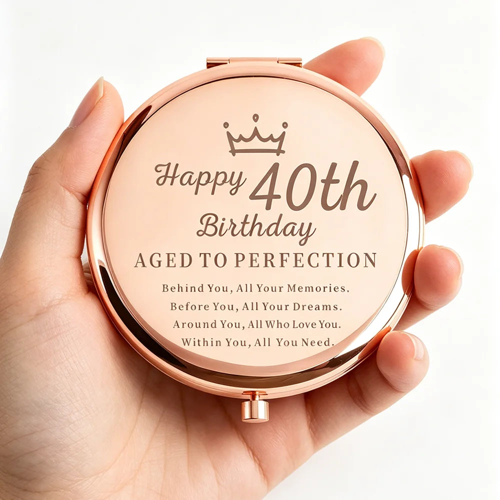 40th Birthday Compact Mirror for Her