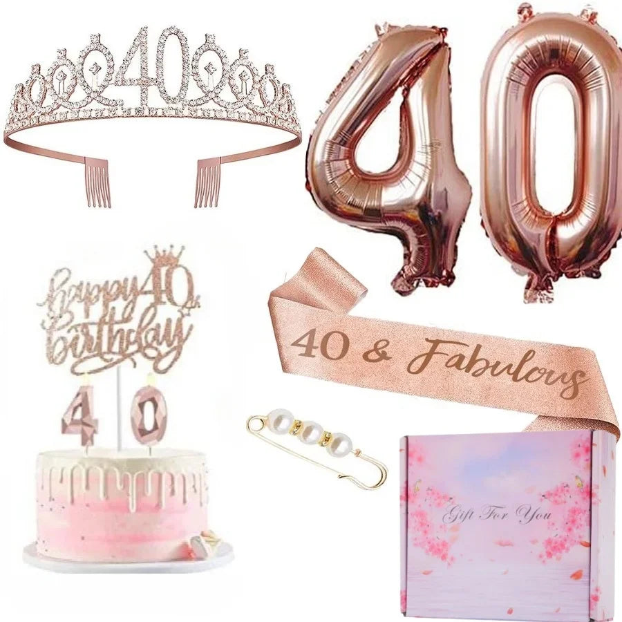 Full 8 Piece Birthday Set | For All Milestone Birthdays | 13-80
