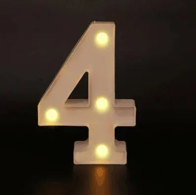 Birthday Number LED Lights | Table Decoration