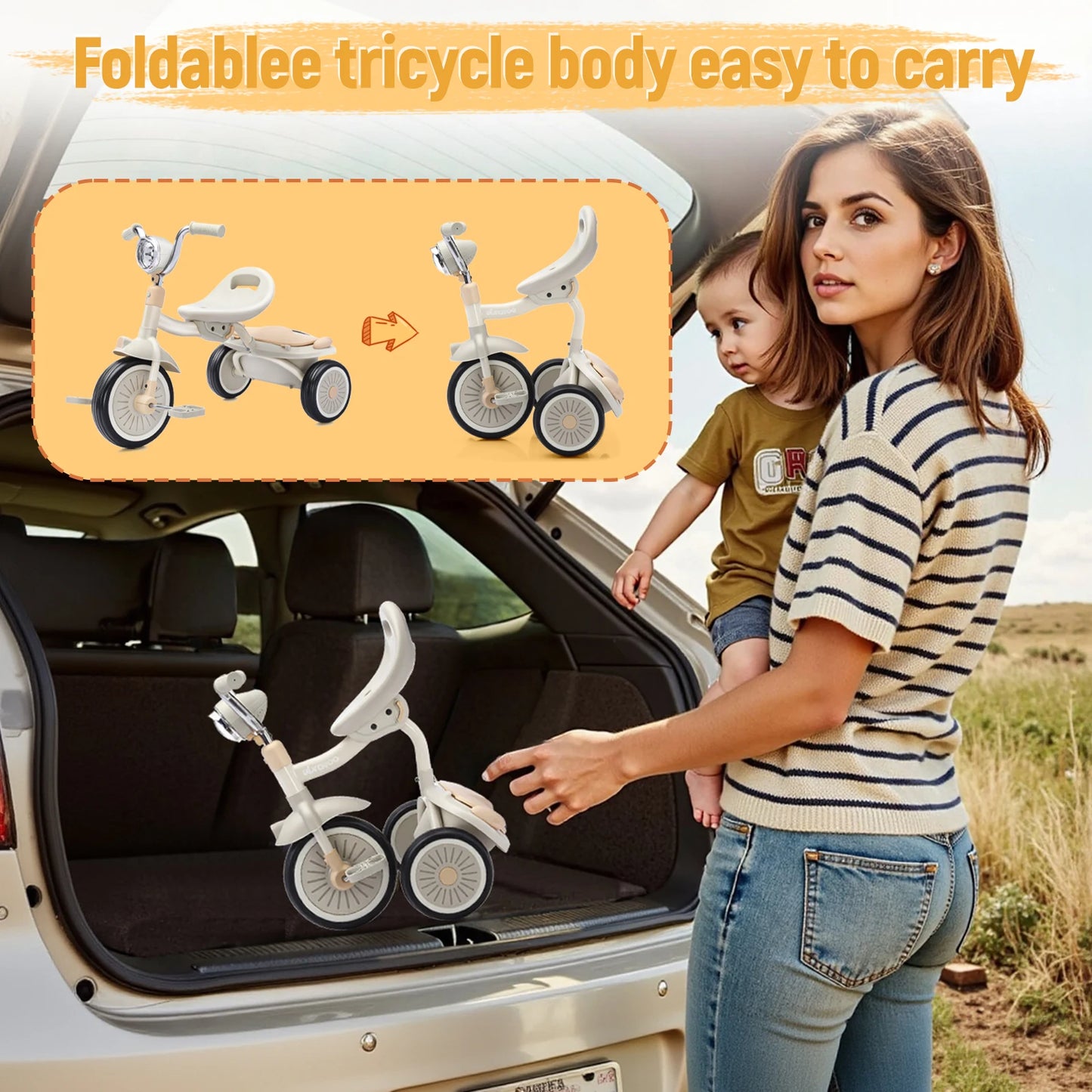 Toddler & Kids Cute Aesthetic Pedal Trike