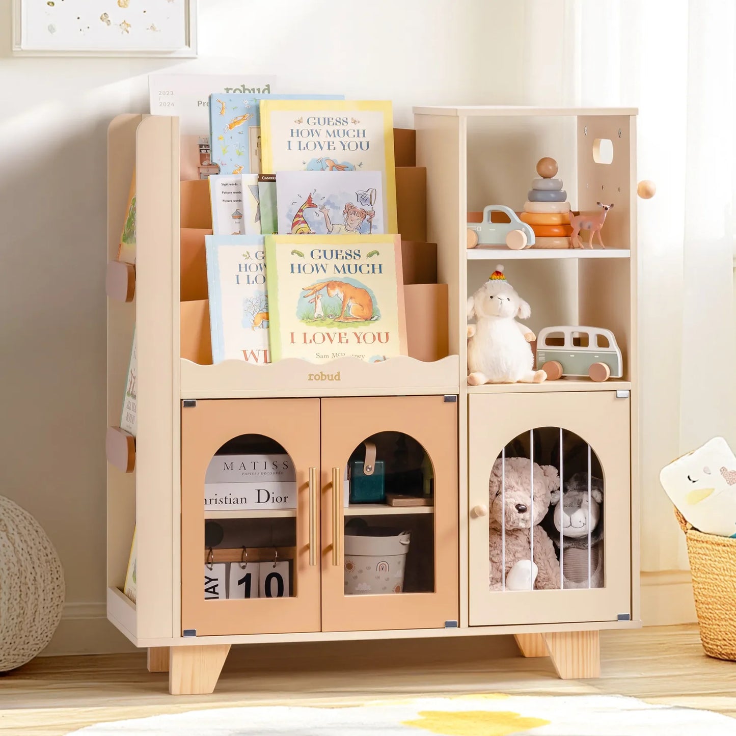 All-in-1 Kids Mini Wooden Cabinet