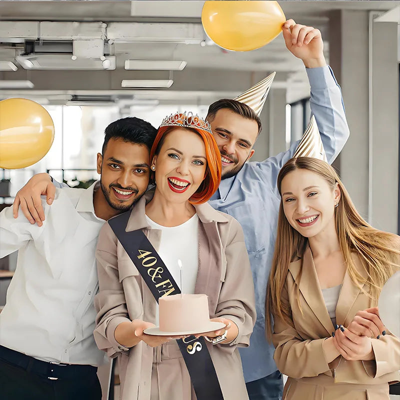 30-50th  Birthday Crown with Sash