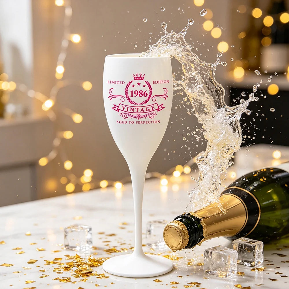 Milestone Birthday Mirror & champagne Cup