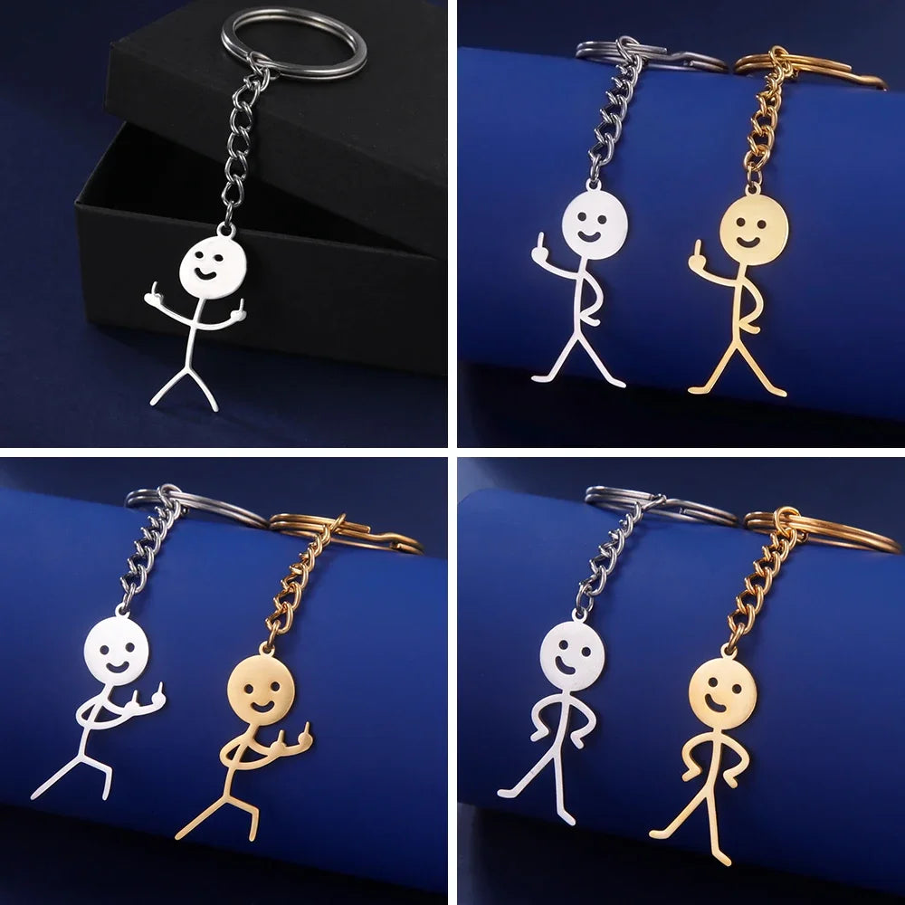 The Fk u Stick Man | Funny Key Rings