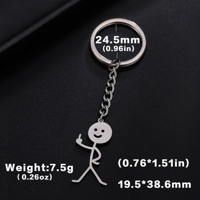The Fk u Stick Man | Funny Key Rings