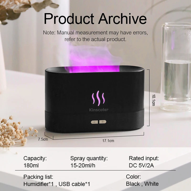 Aroma L.E.D Flame Humidifier
