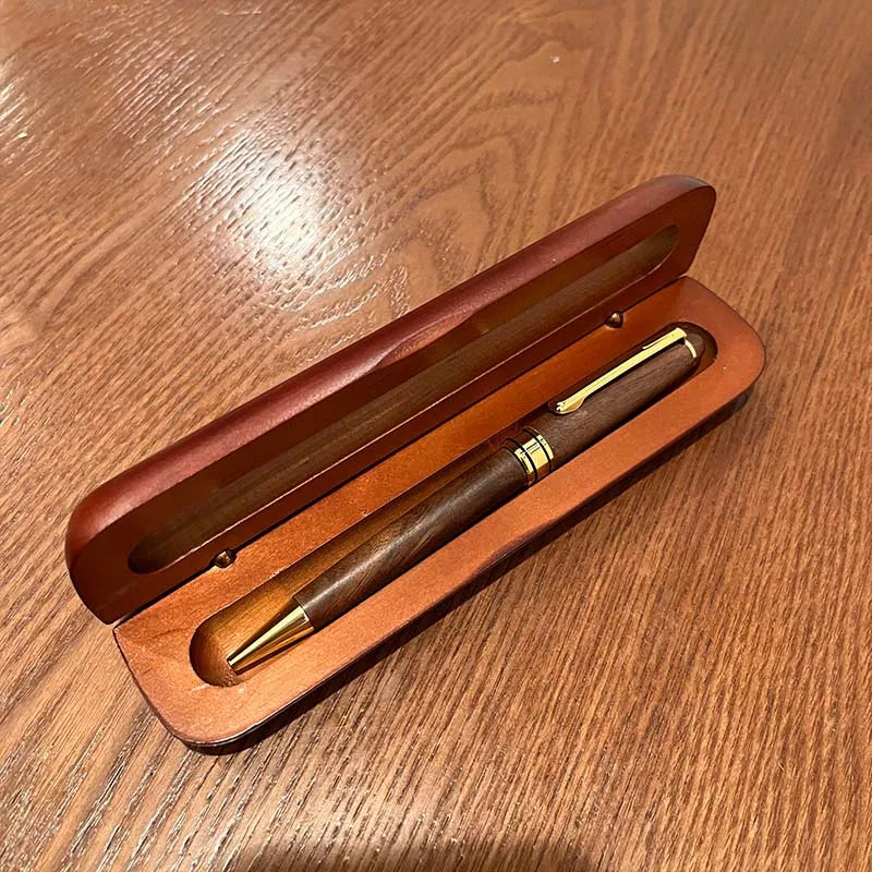 High End Wooden Case and Pen Set