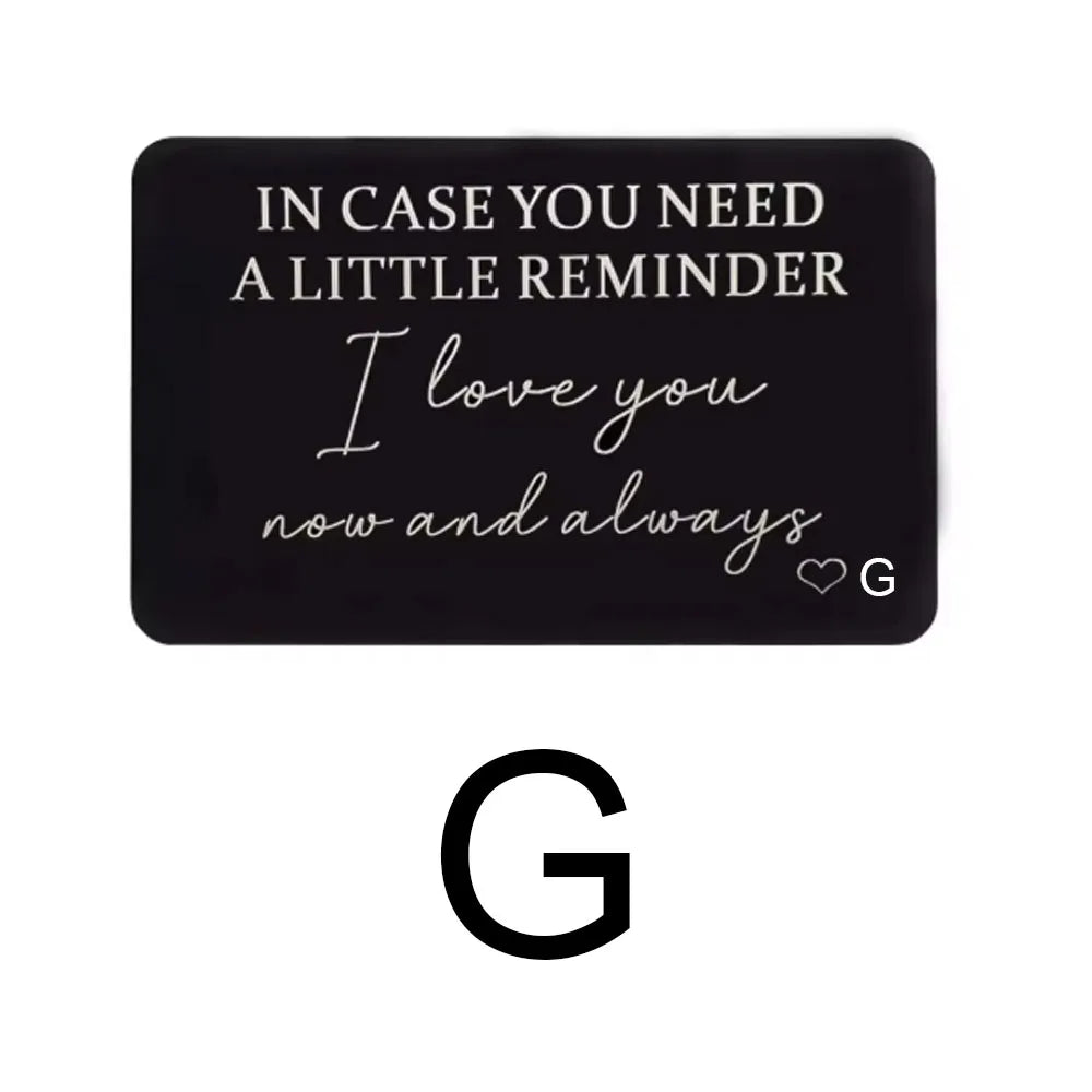 Sentimental Wallet Card Reminder | For Him