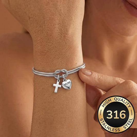 Heart Bracelet for Mum