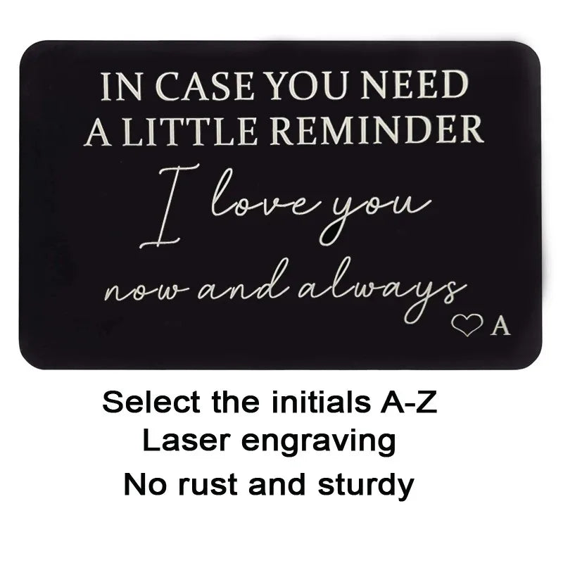 Sentimental Wallet Card Reminder | For Him