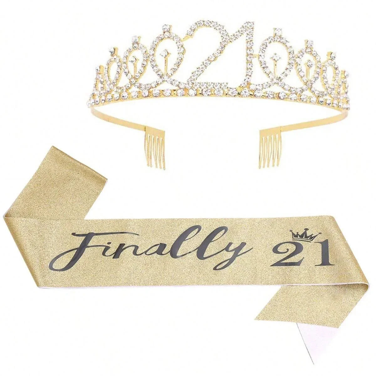 21st Birthday Crown and Sash