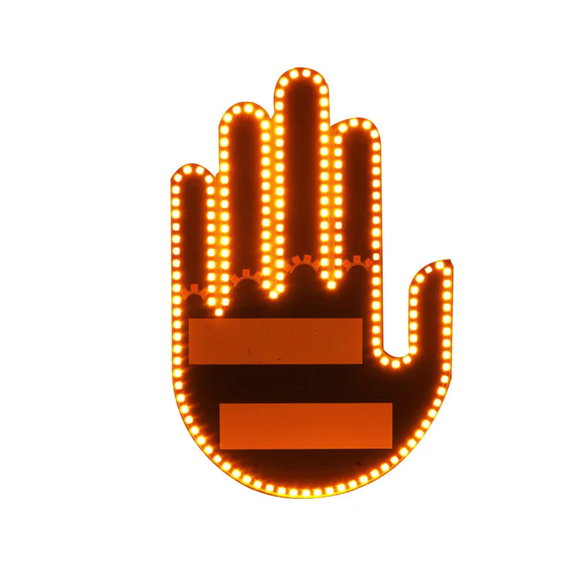 Funny Led Hand for car window | 3 Gestures