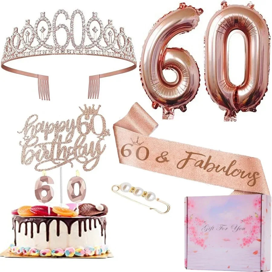 Full 8 Piece Birthday Set | For All Milestone Birthdays | 13-80