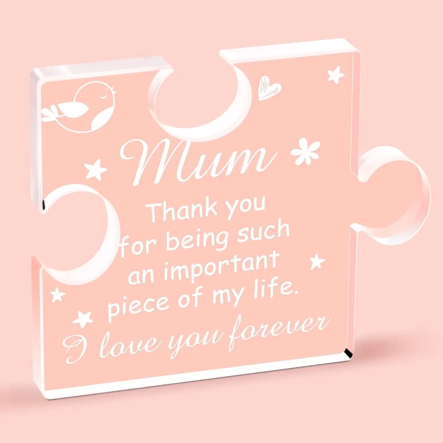 Sentimental Acrylic puzzle piece | Crafted for Mum