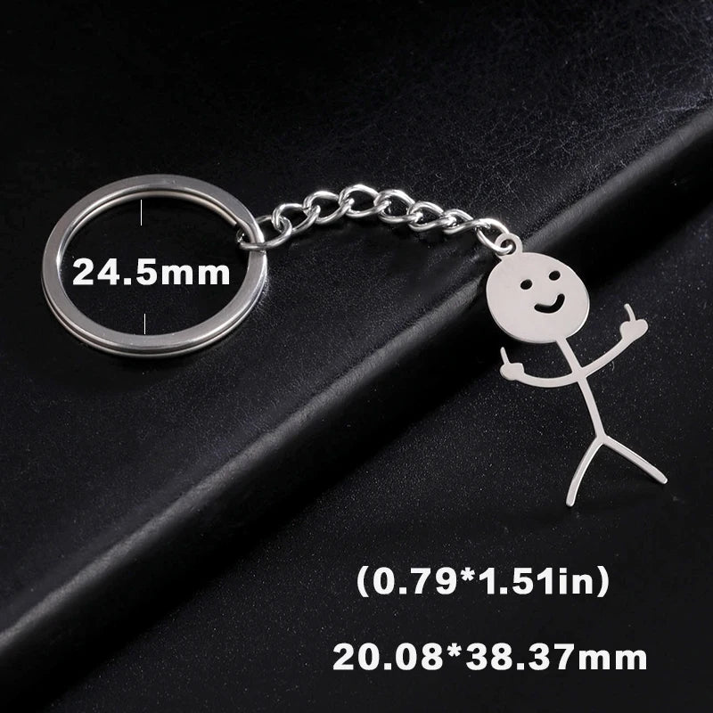 The Fk u Stick Man | Funny Key Rings