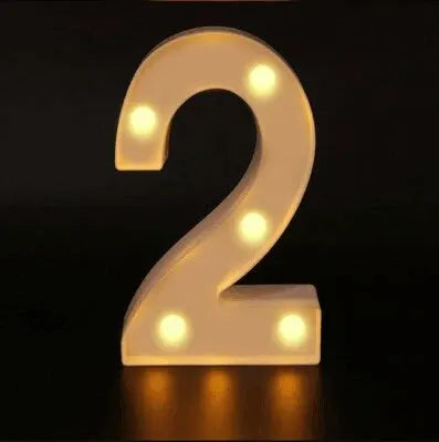 Birthday Number LED Lights | Table Decoration