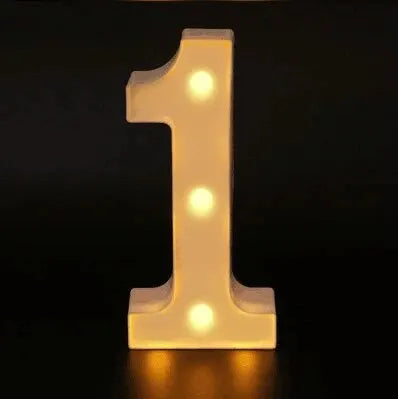 Birthday Number LED Lights | Table Decoration