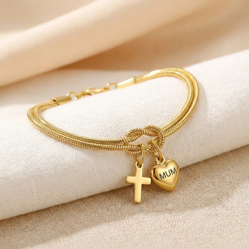 Heart Bracelet for Mum