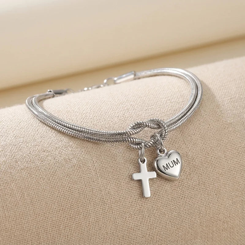 Heart Bracelet for Mum