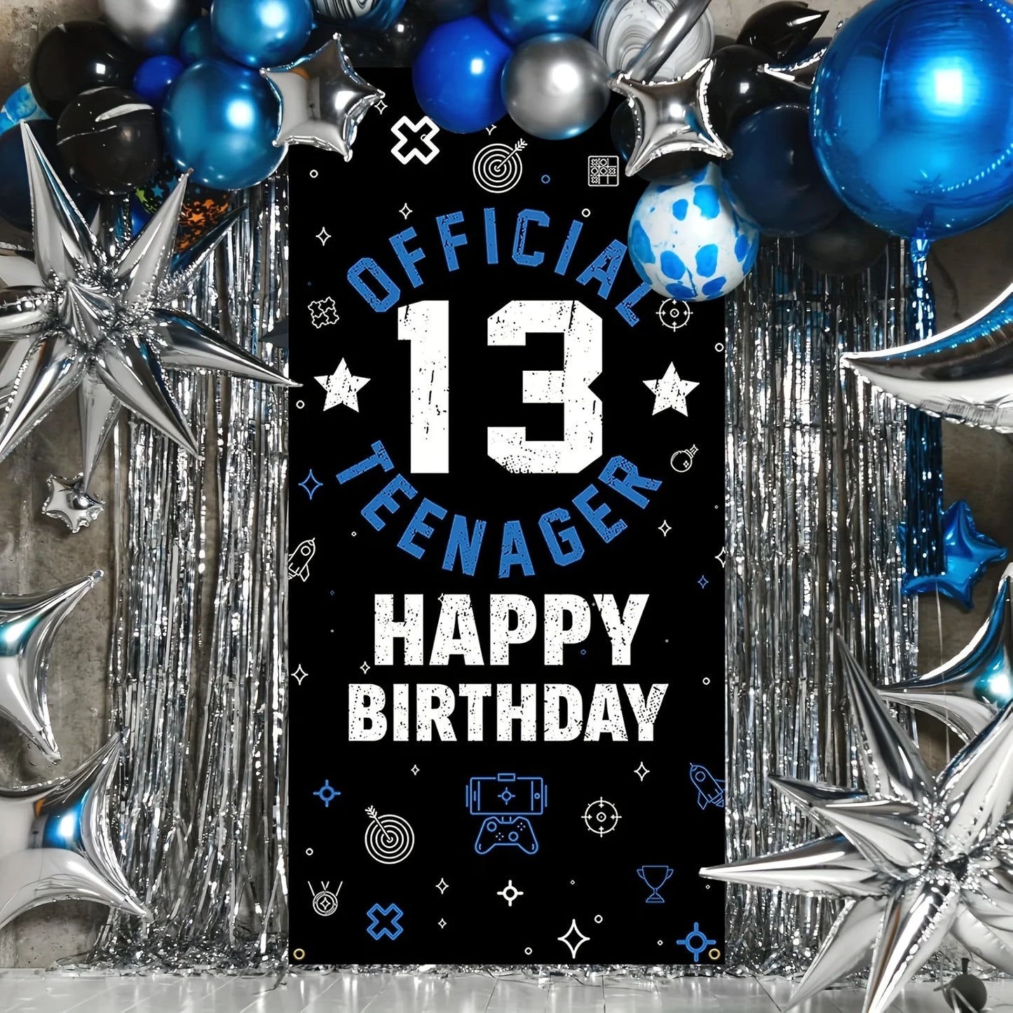 13th Birthday Door Banner