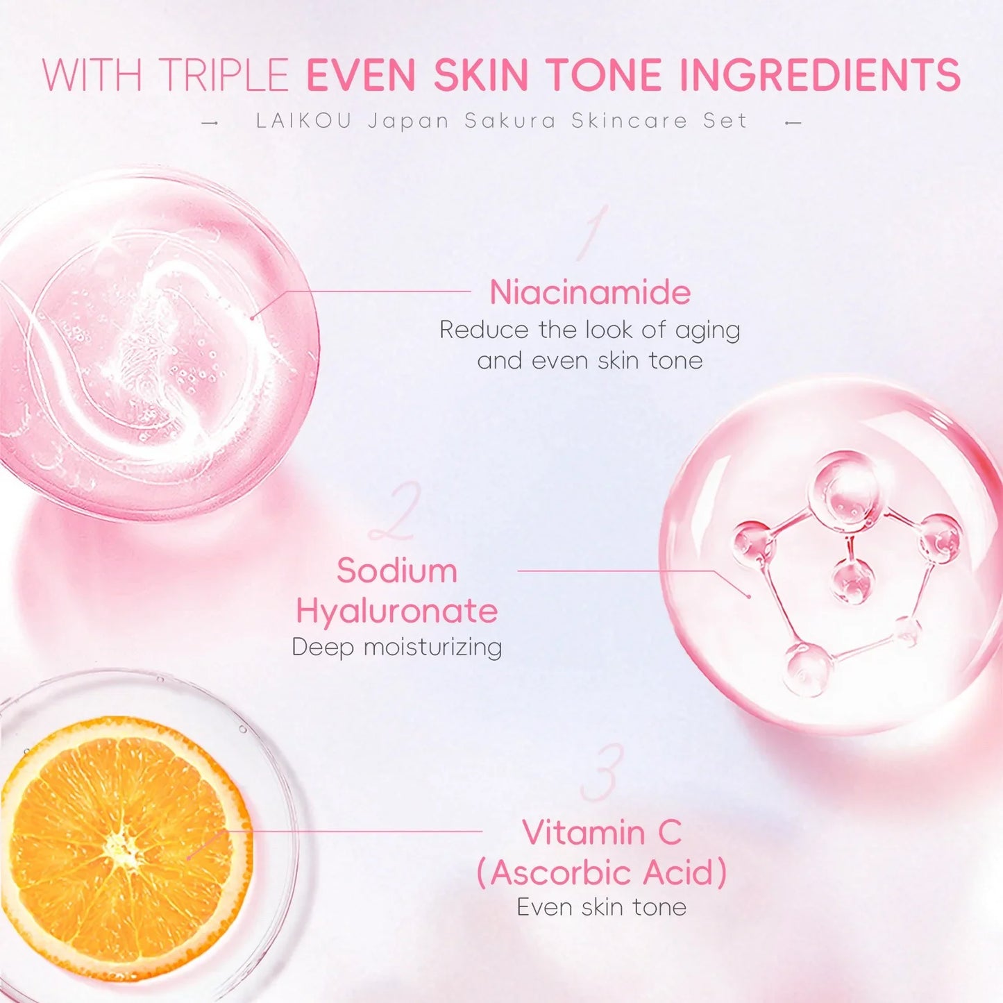 4 pcs Premium Japanese Skin Care Set