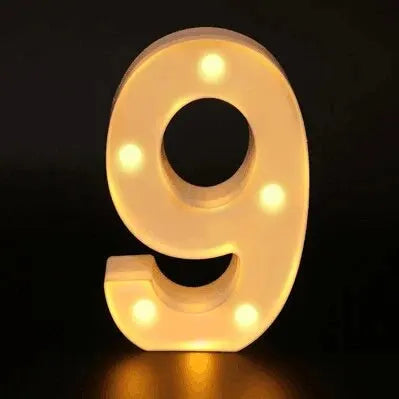 Birthday Number LED Lights | Table Decoration