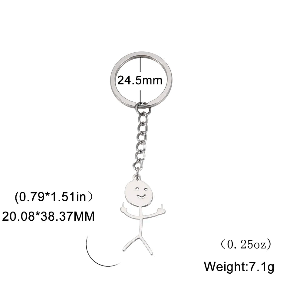 The Fk u Stick Man | Funny Key Rings