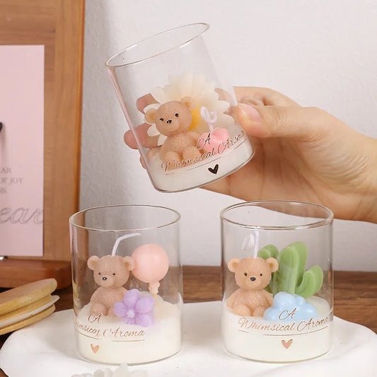 Handmade Teddy Bear Candles | Crafted with Love
