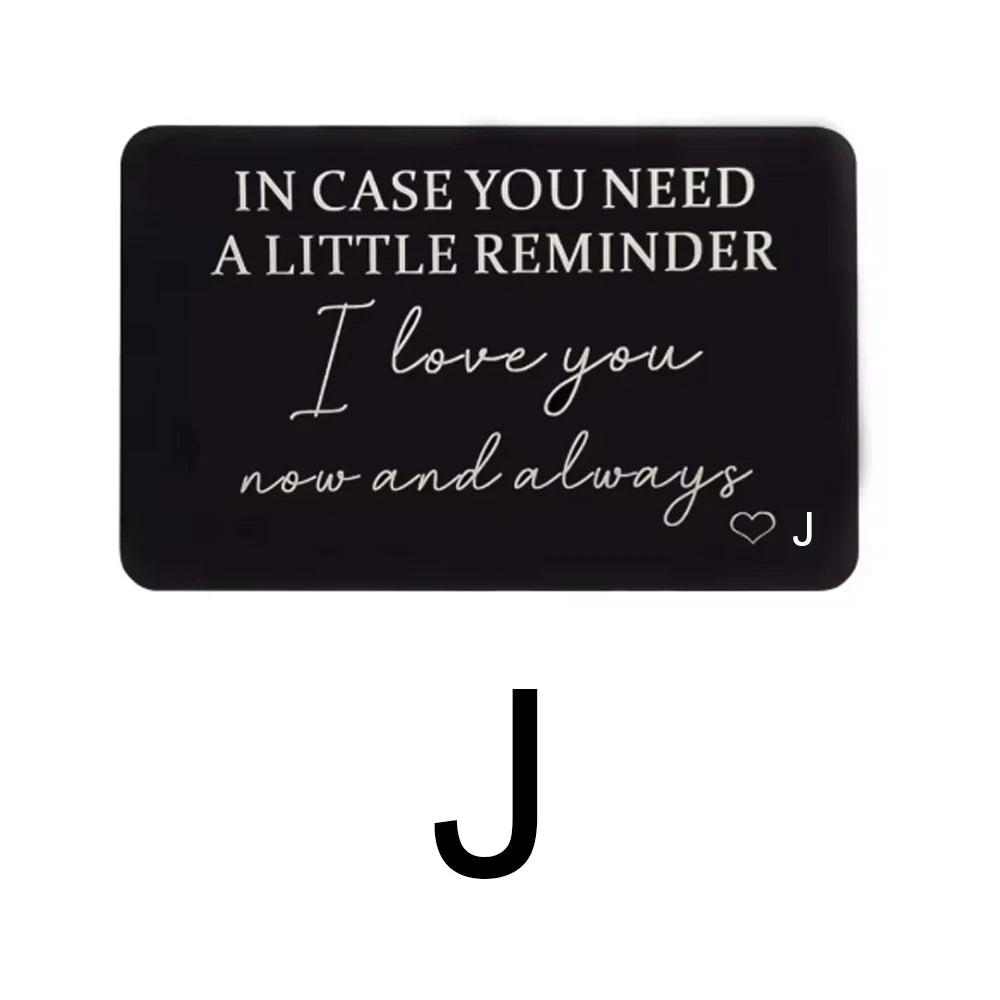 Sentimental Wallet Card Reminder | For Him