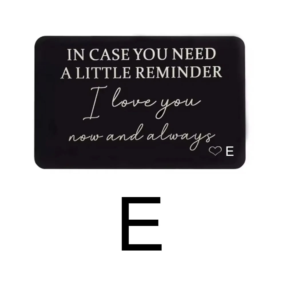 Sentimental Wallet Card Reminder | For Him