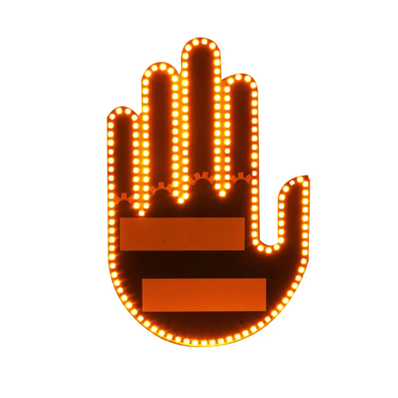Funny Led Hand for car window | 3 Gestures