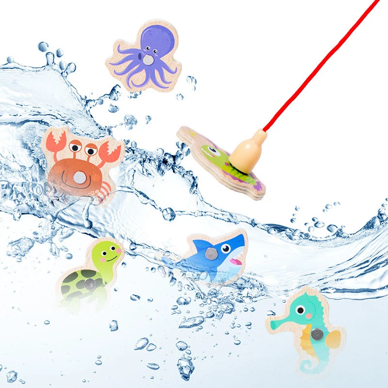 Wooden Kids Magnetic Fishing Toy