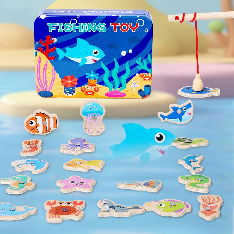 Wooden Kids Magnetic Fishing Toy