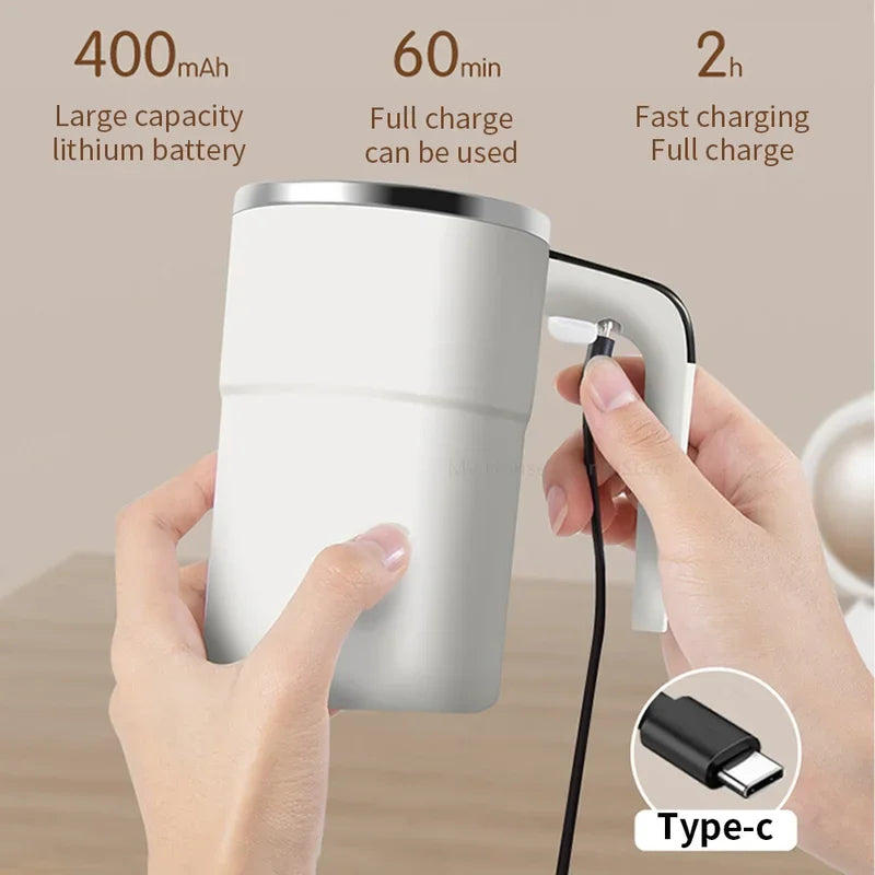 Automatic Stirring Mug with LED Temperature Display
