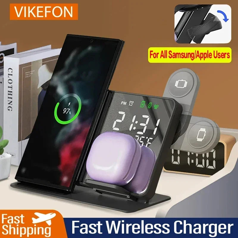 3 in 1 Wireless Charger For Apple or Samsung