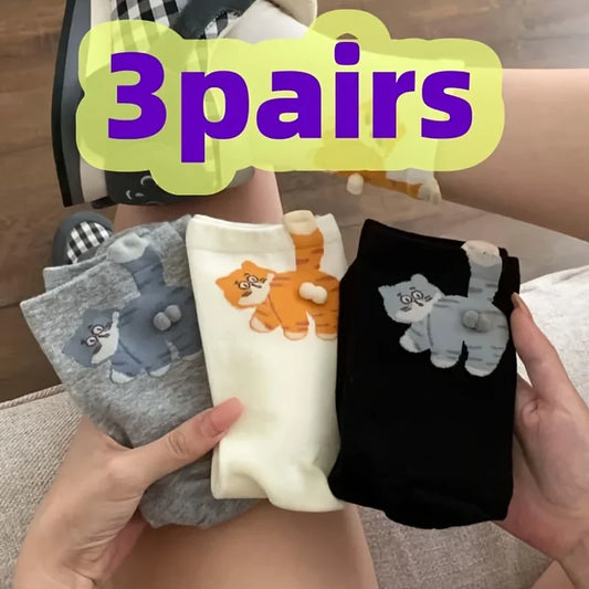 Funny 3D Cat Socks