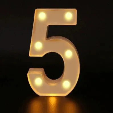 Birthday Number LED Lights | Table Decoration