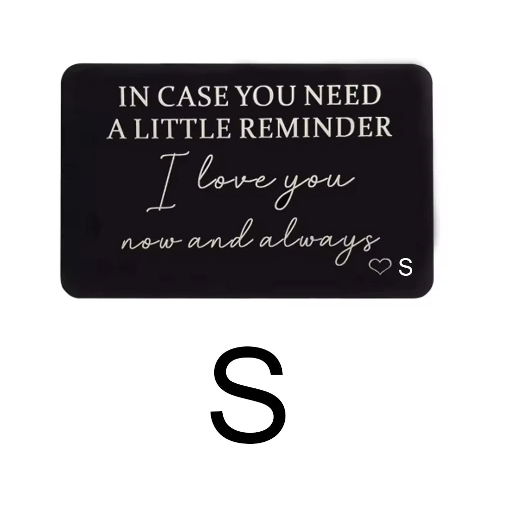 Sentimental Wallet Card Reminder | For Him
