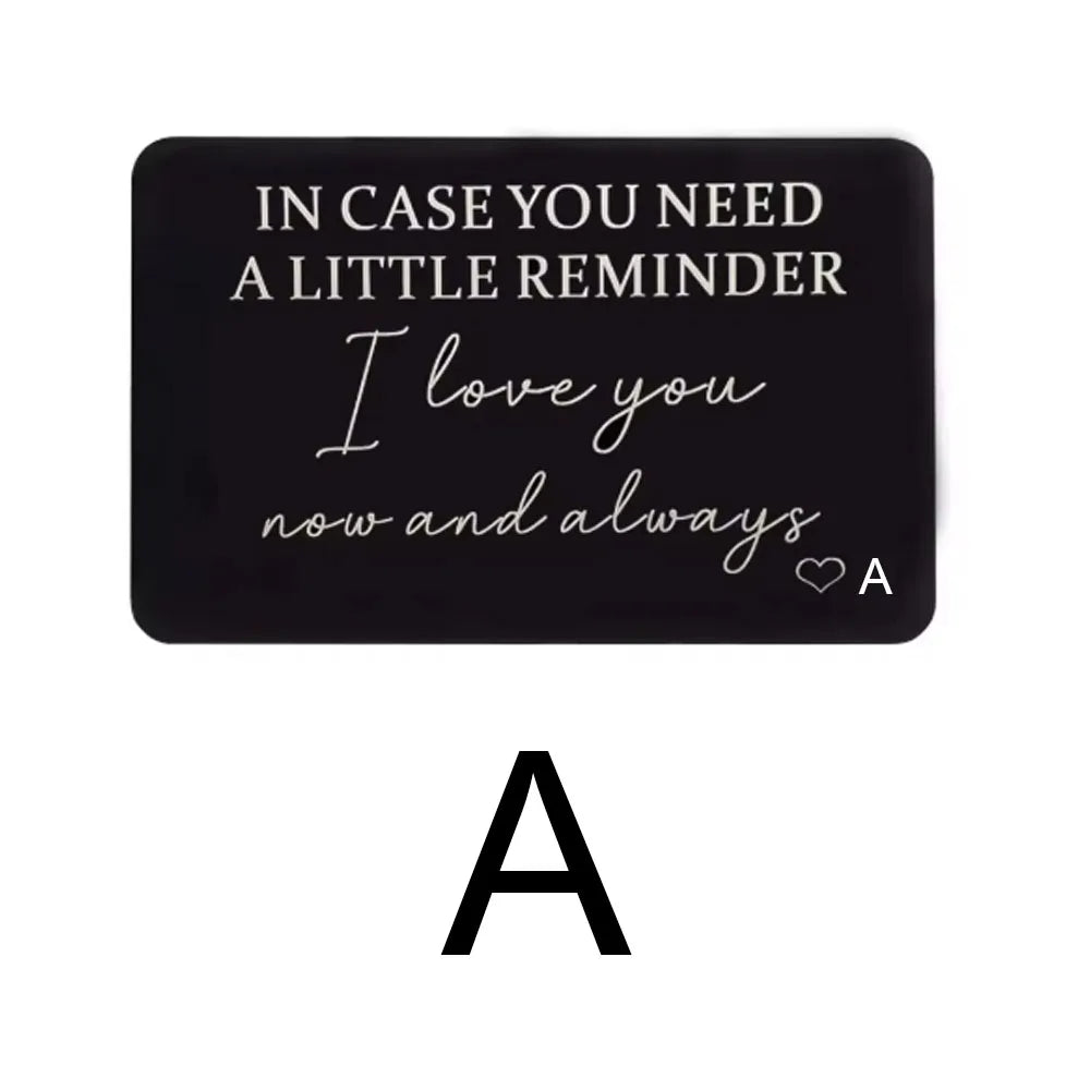 Sentimental Wallet Card Reminder | For Him