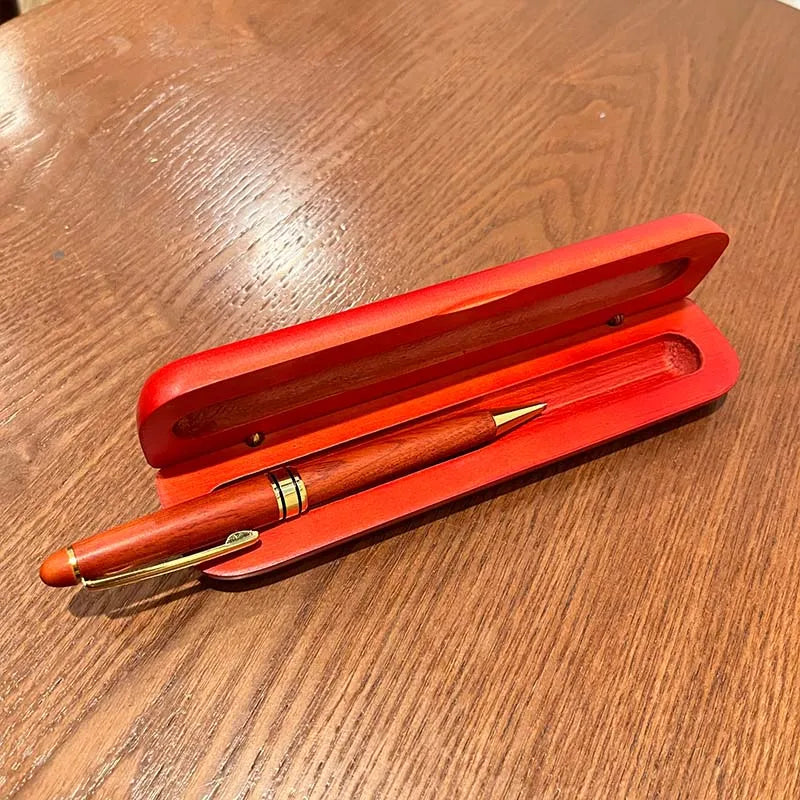 High End Wooden Case and Pen Set
