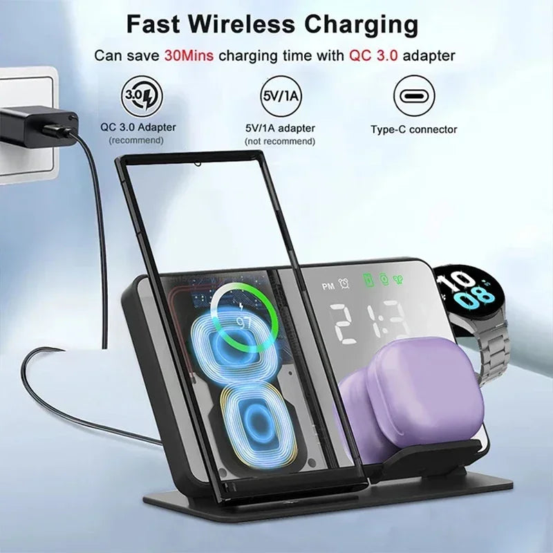 3 in 1 Wireless Charger For Apple or Samsung