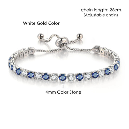 Adjustable High Quality Gem Stone Bracelet